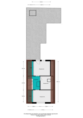 Plattegrond - Steinstraat 23, 4791 JA Klundert - Steinstraat 23 - 1e verdieping - 2D.jpg